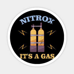 Funny Scuba Diver Nitrox Nitrogen Diving Gas Dive Lover Magnet